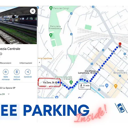 Lombardo's Family - Free Private Parking 700m From The Station! شقة لا سبيتسْيا
